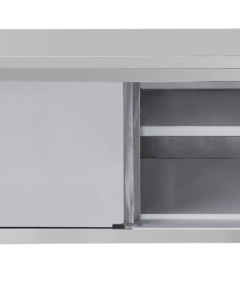 Arbejdsbord Rustfrit Stål 700 Med Skydelåger 1200 Mm