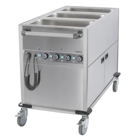 Bain-marie Vogn Med Hjul Med Varmeskab Gn