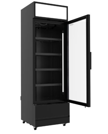 Displaykøleskab  Sort 360 Liter