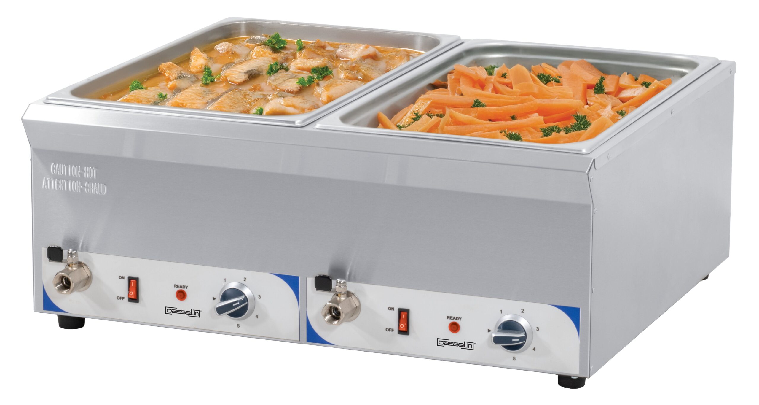 Dobbelt Bain-marie Med Afløbshane Gn 150 Mm