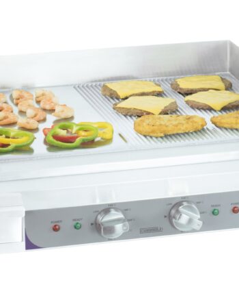 Elektrisk Bageplade Glat Rillet Plade Premium