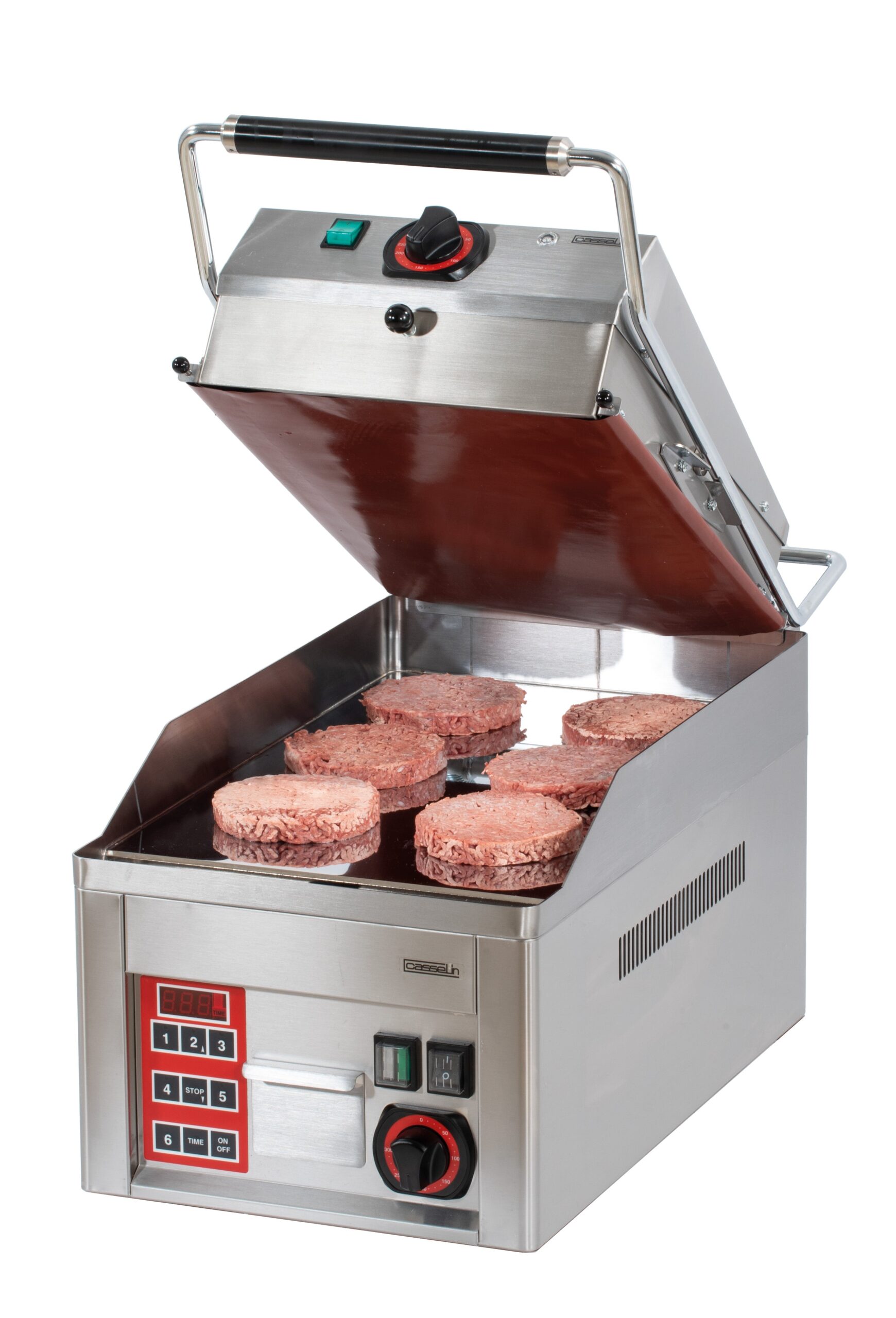 Elektrisk Clam Kontaktgrill Burger Steger Bøffer