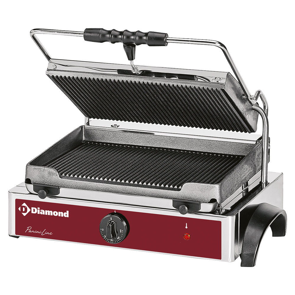 Elektrisk Panini Grill Medium Ribbede Plader