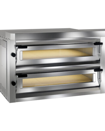Elektrisk Pizzaovn  Quot Ekstra Stor Quot  2x9 Pizzaer 350mm Fuldt Ildfast Sten