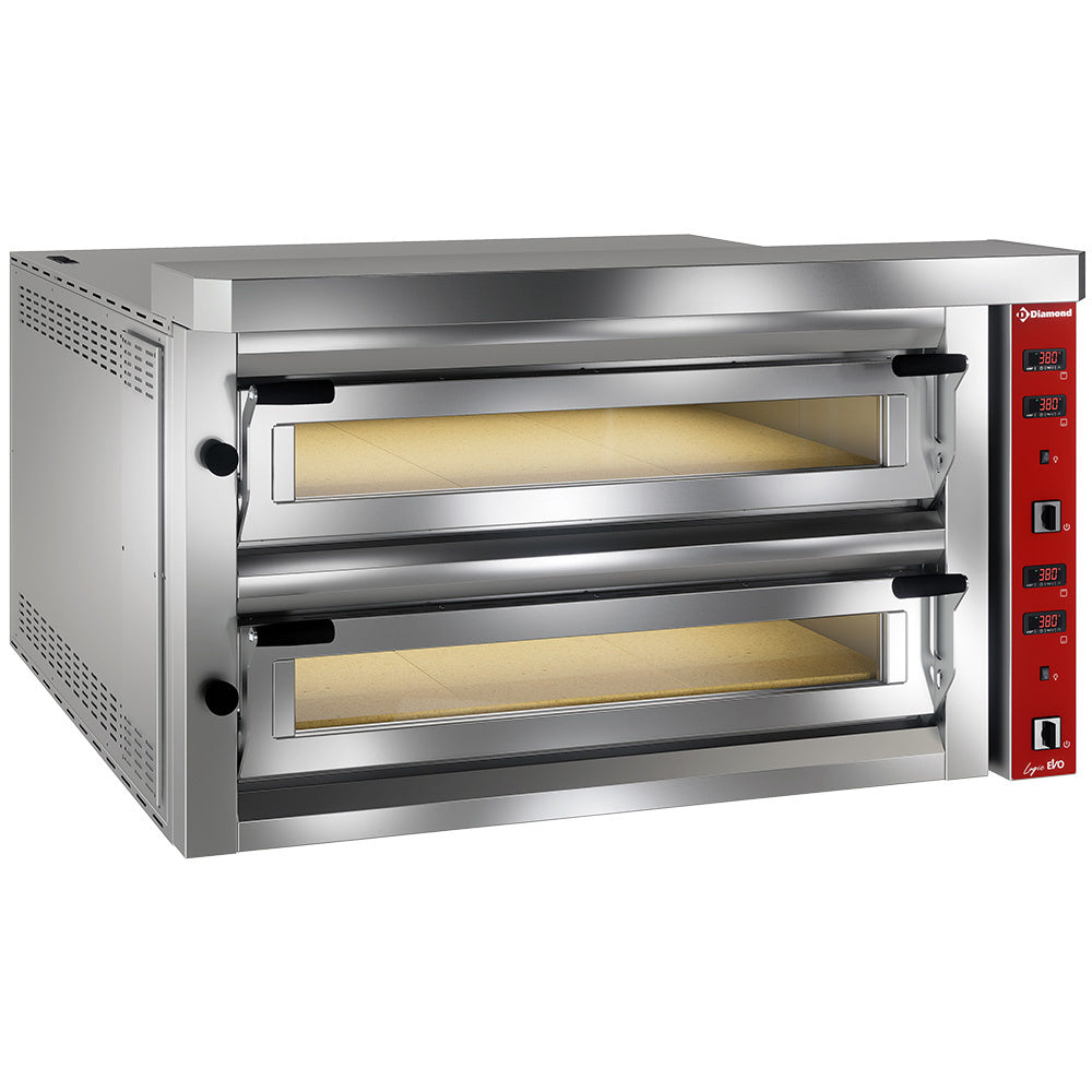 Elektrisk Pizzaovn Quot Ekstra Stor Quot 2x9 Pizzaer 350mm Fuldt Ildfast Sten