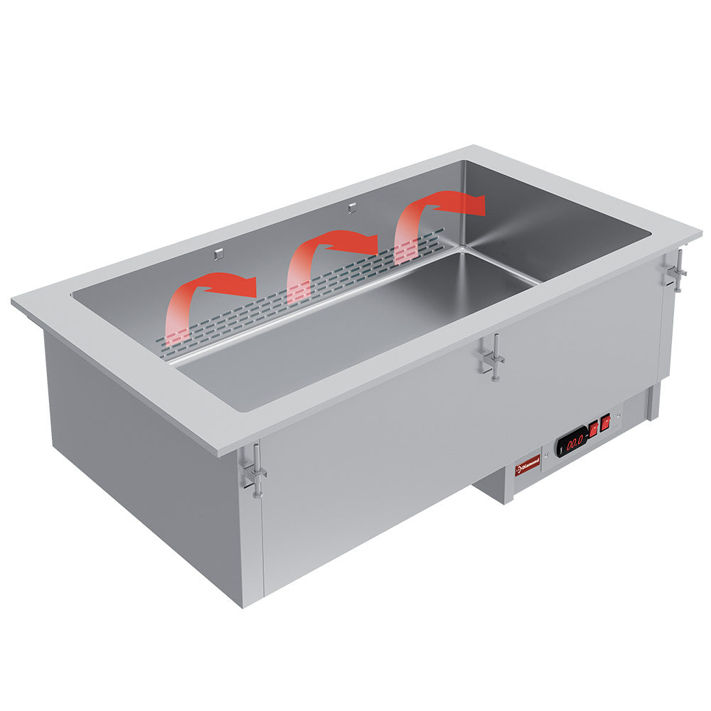 Element Bain-marie 5x Gn Tørret Ventileret