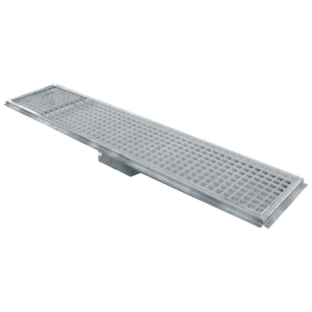 Gulvafløbsrende Rustfrit Stål 1500x300 Sideværts Afløb