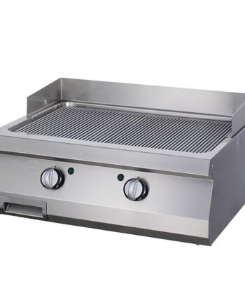 Heavy Duty Grillplade Rillet Dobbelt Enhed 70 Cm Dyb Elektrisk