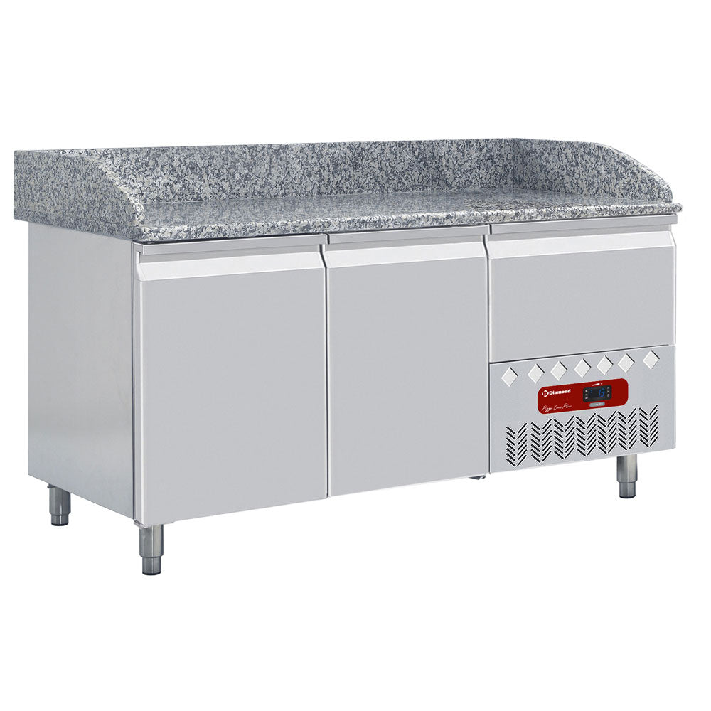 Kølebord Døre 600x400 Neutral Skuffe 4x Bakker 600x400