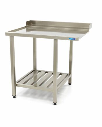 Opvaskemaskinebord 120   75 Cm Venstre Med Bagplade Og Opbevaringshylde