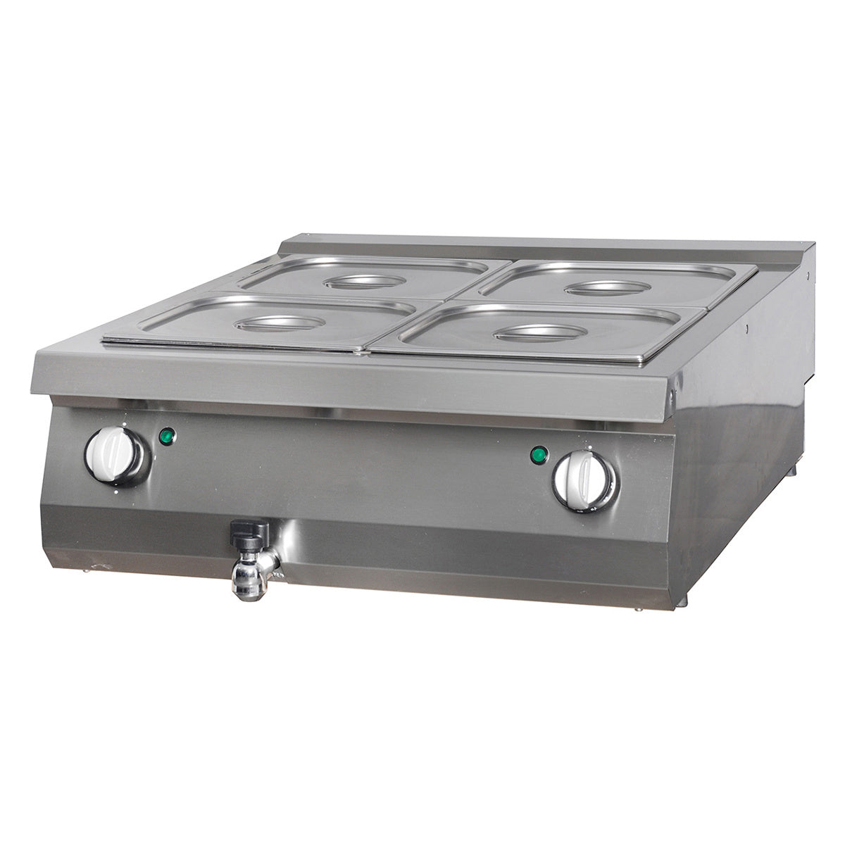 Premium Bain Marie Dobbelt Enhed 90 Cm Dyb Elektrisk