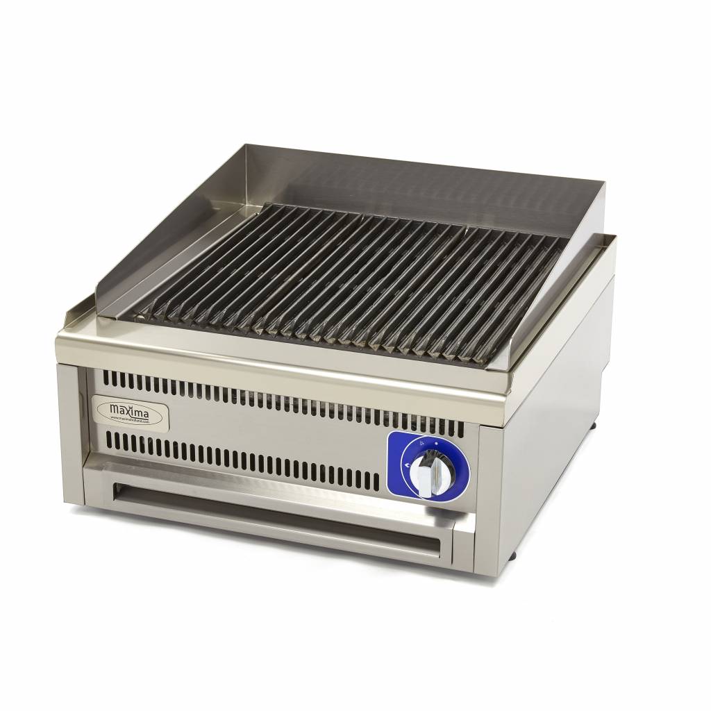 Professionel Chargrill Dobbelt Enhed 60 Cm Dyb Gas