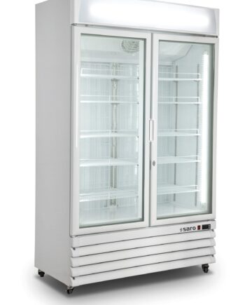 Saro Displayfryser   Ventileret Fryser   Glasdøre Model   800 800 Liter