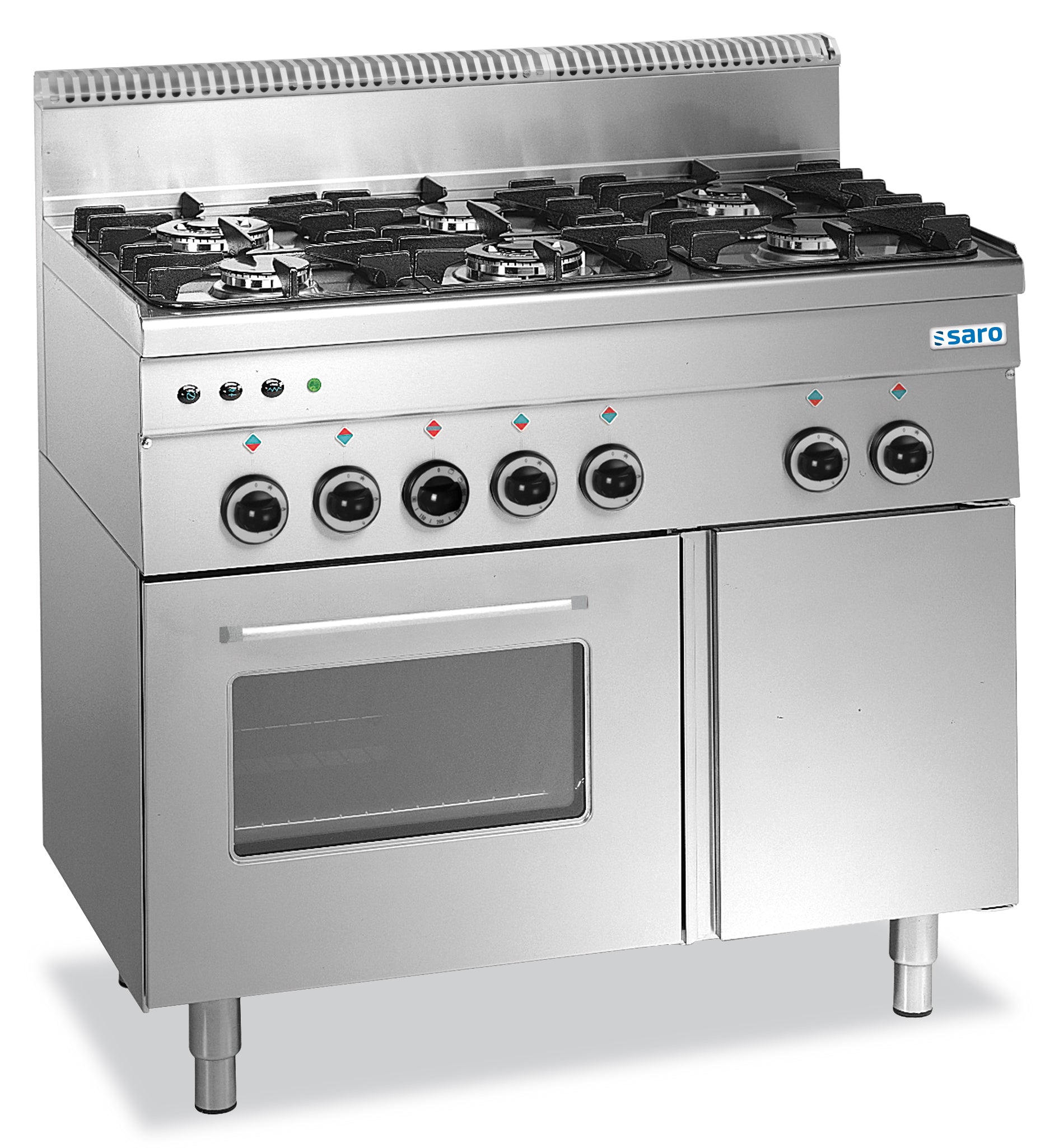 Saro Gaskomfur   Ovn   Grill   Brænder 600 Line Model G6sfa6