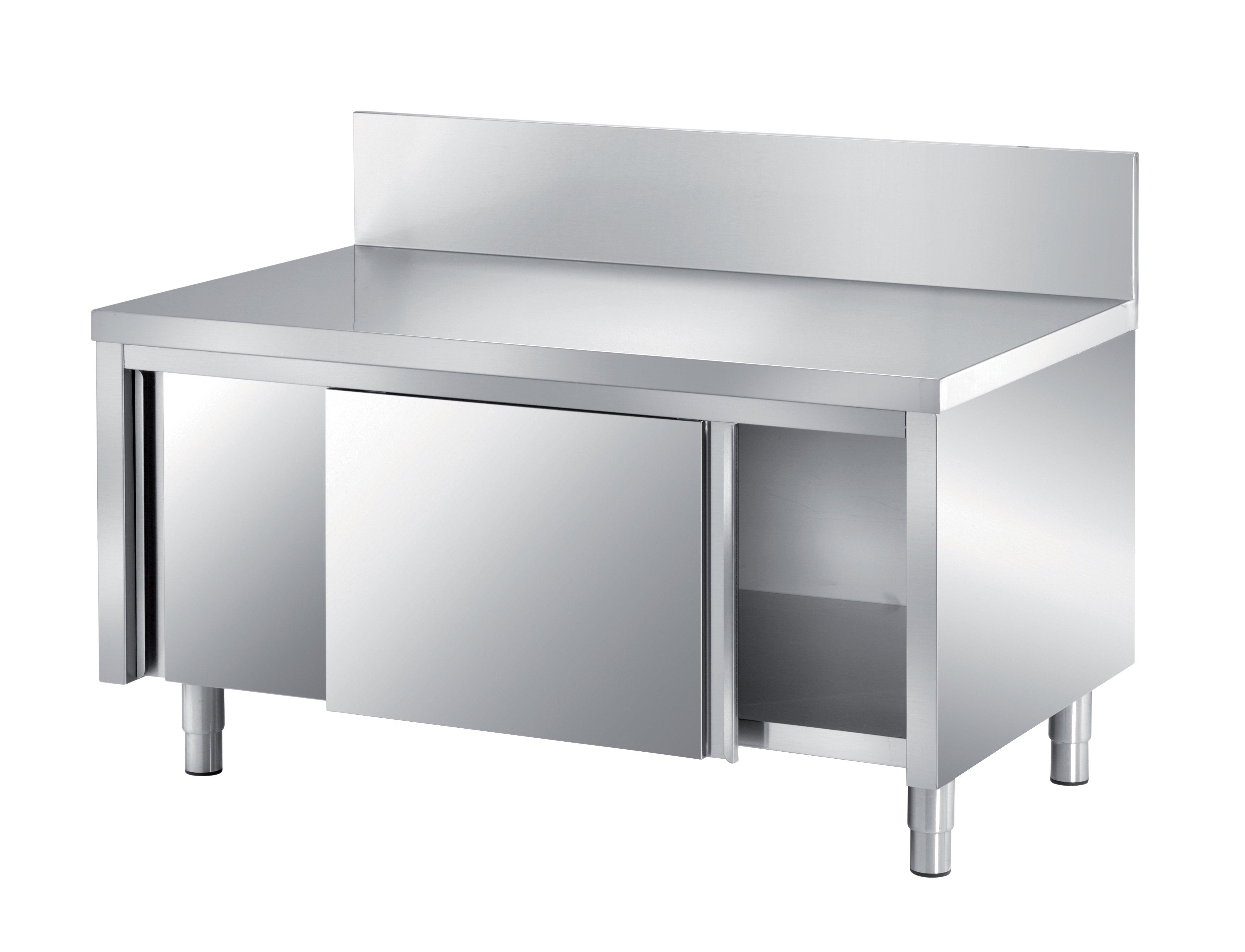 Saro Maskinskab Med Bagkant Og Skydedøre 1200x700x750 Aisi 304