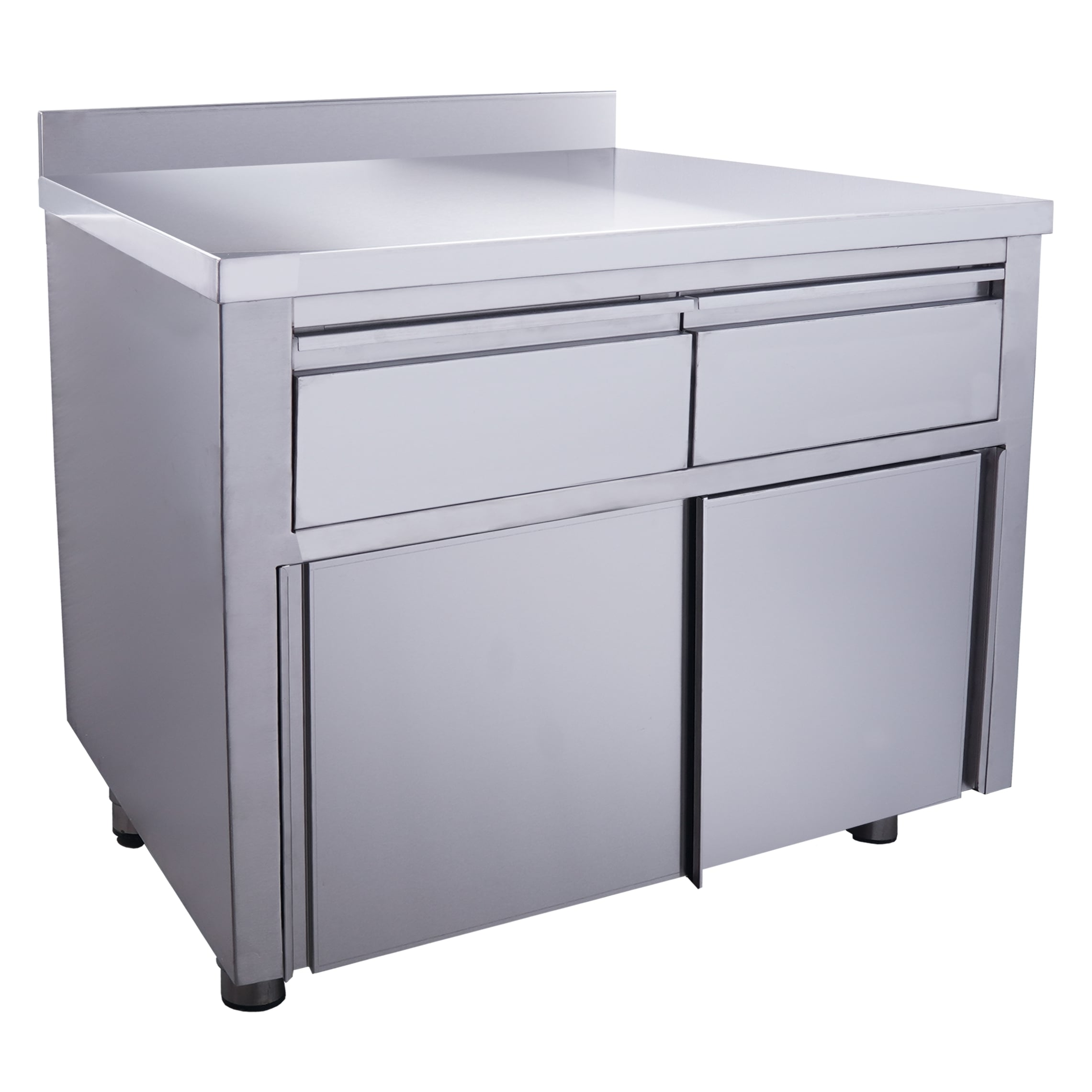 Saro Skydedørsskab   Skuffer 1000x700mm Med Bagkant
