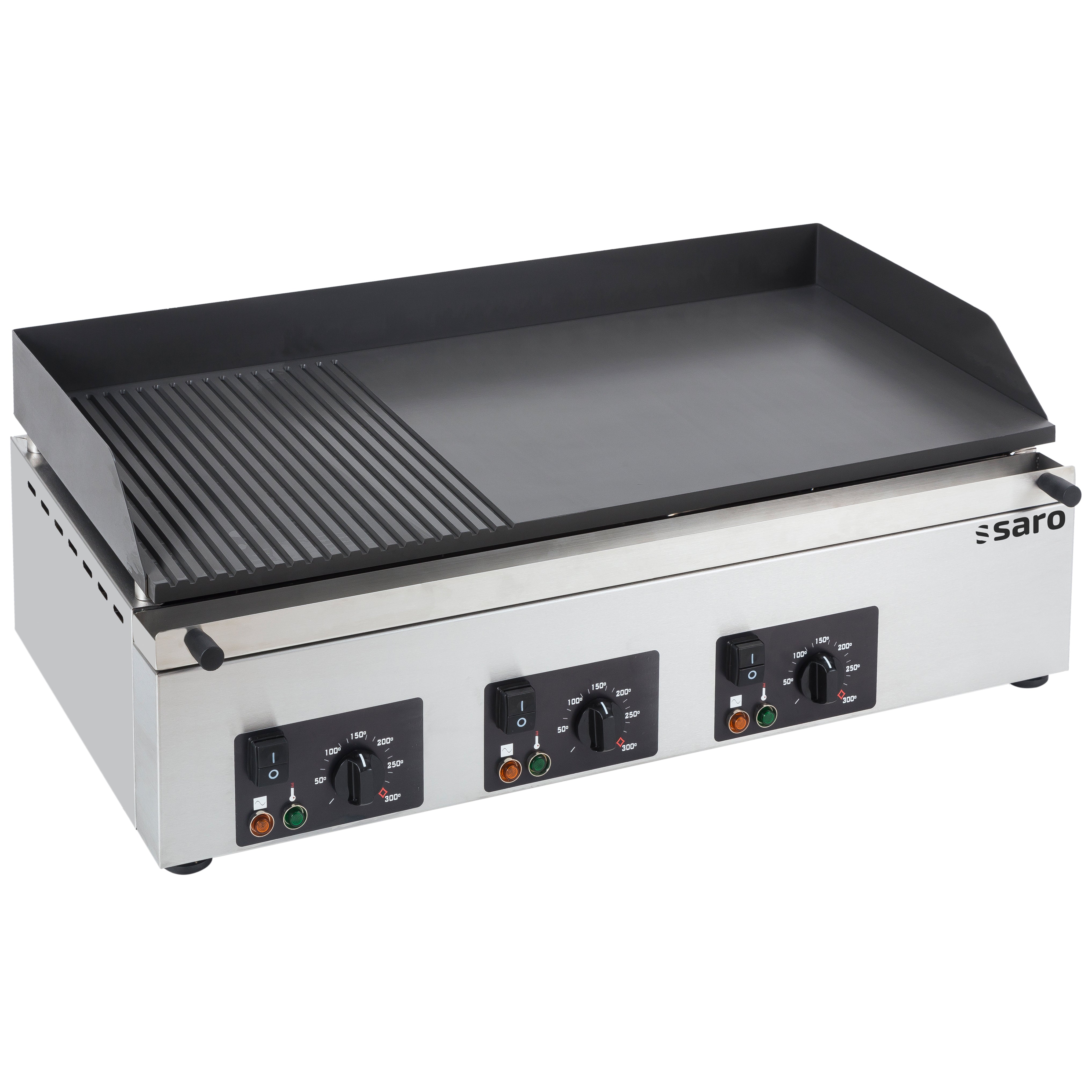 Saro Stegebageplade 790x400 Mm  Rillet Glat  Model Gpk 810