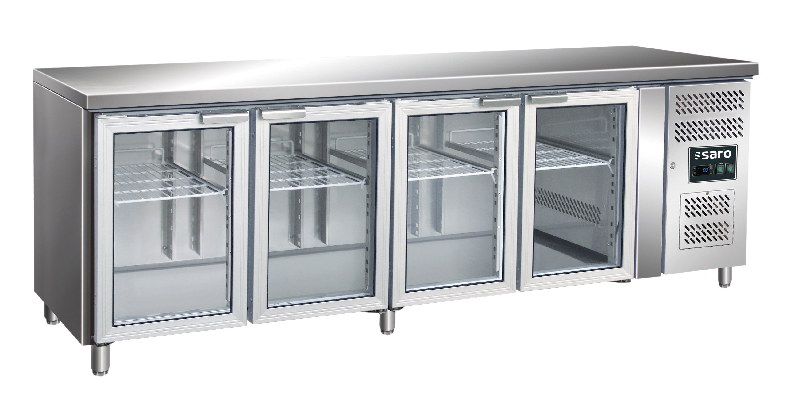 Saro Ventileret Kølebord Med   Glaslåger Model Gn 4100 Tng