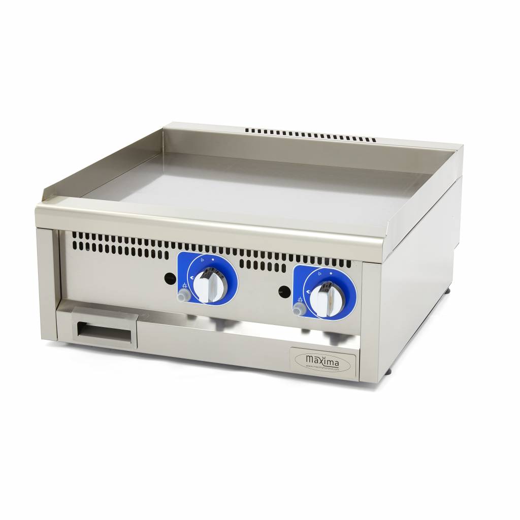 Stegeplade Professionel Kvalitet Glat Dobbelt Enhed 60 Cm Dyb Gas