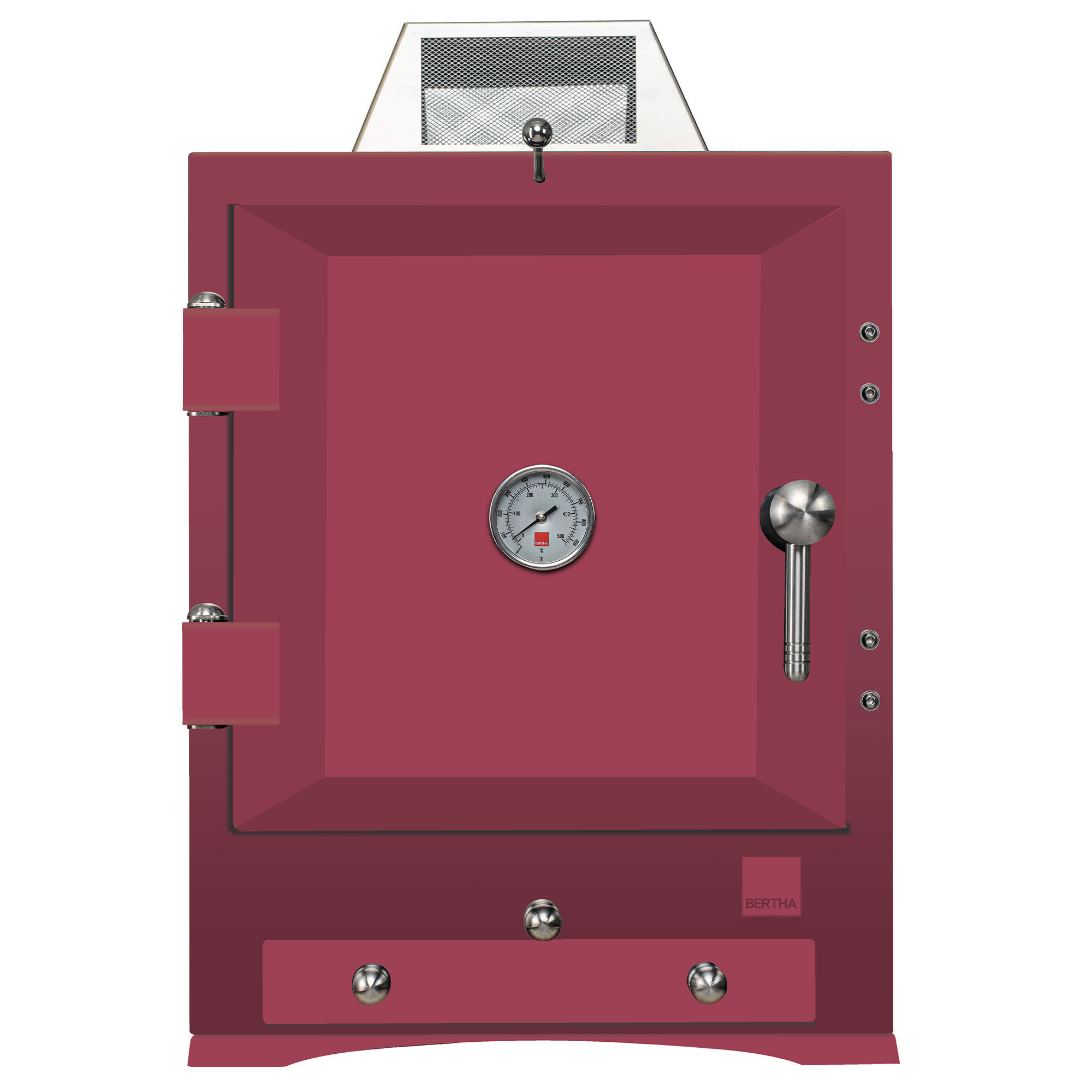 Bertha Original Table Top Trækulsovn  Rød