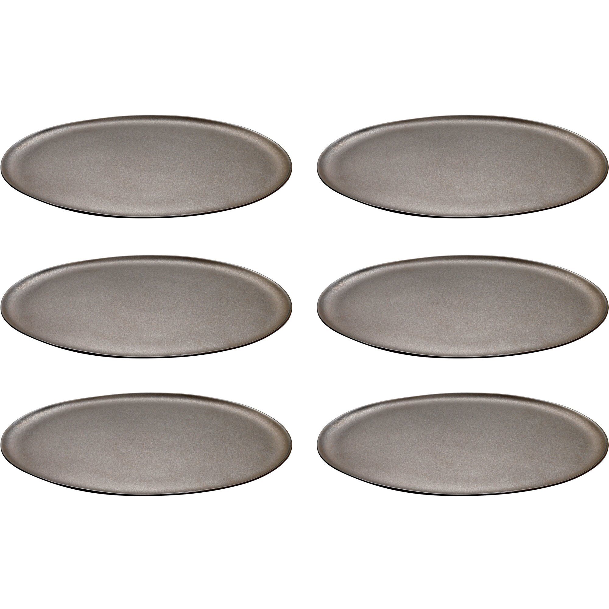 Raw Middagstallerken 28 Cm Metallic Brown Stk