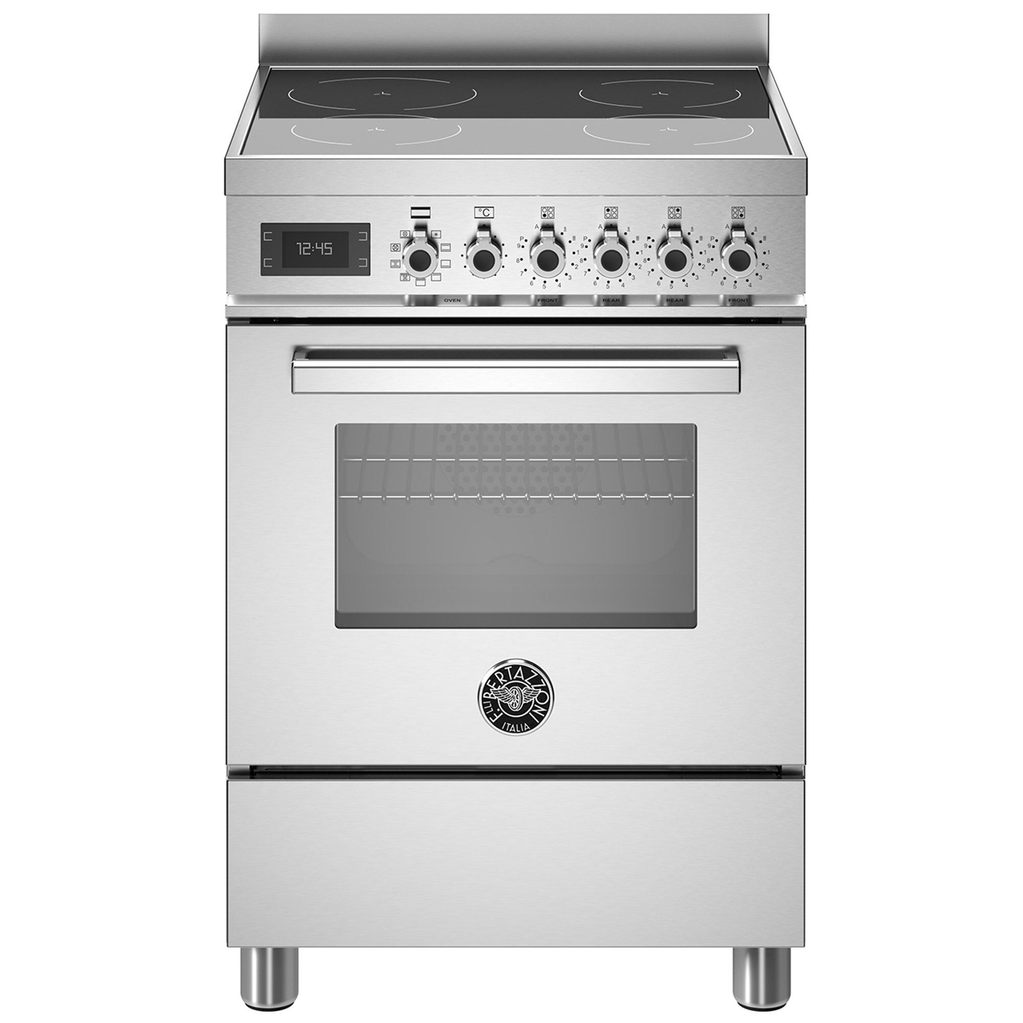 Pro64i1ext Professional Induktionskomfur Med Ovn 60 Cm Rustfrit Stål