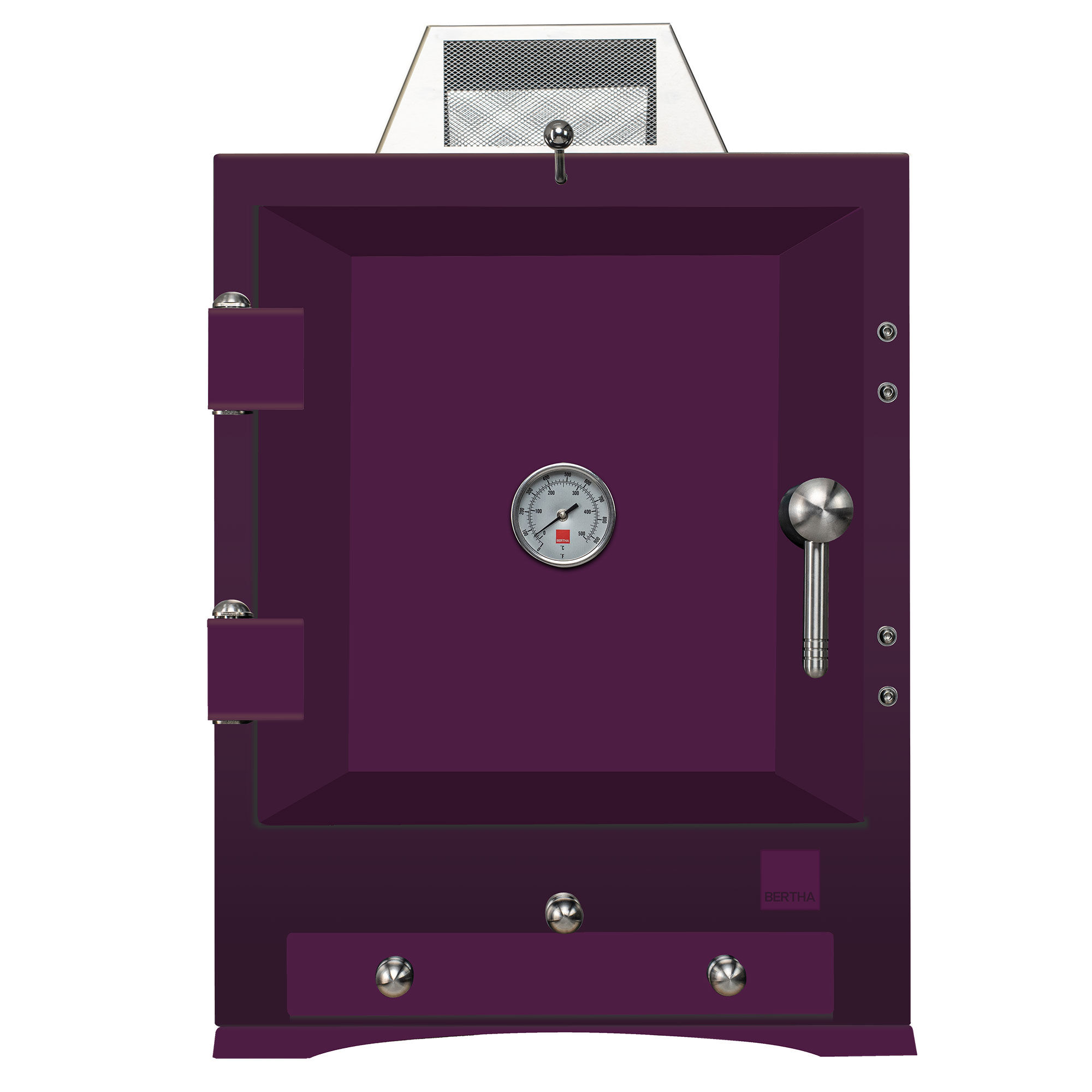 Bertha Original Table Top Trækulsovn  Aubergine
