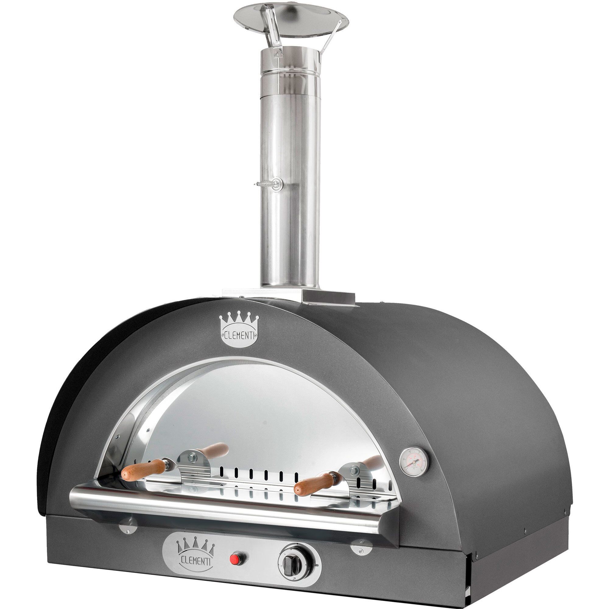 Family Gas Pizzaovn 60x60 Cm Antracit