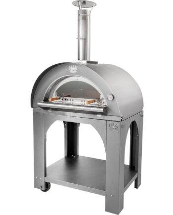 Pulcinella Brændefyret Pizzaovn 80x60 Cm  Rustfrit Stål