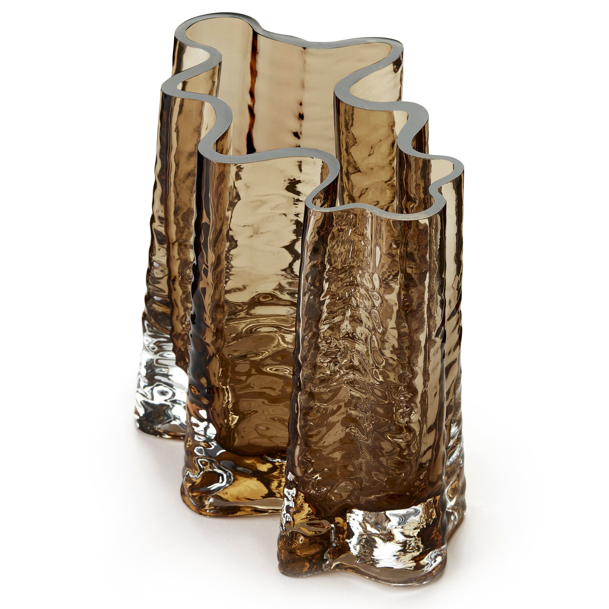 Gry Wide Vase 19 Cm Cognac