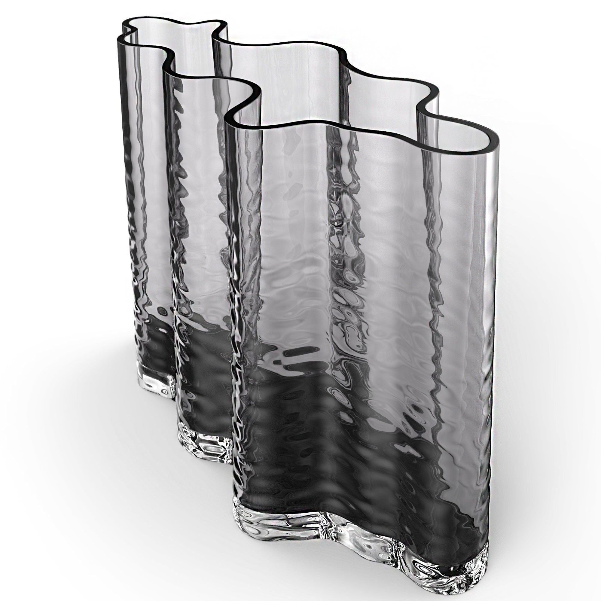 Gry Wide Vase 24 Cm Smoke