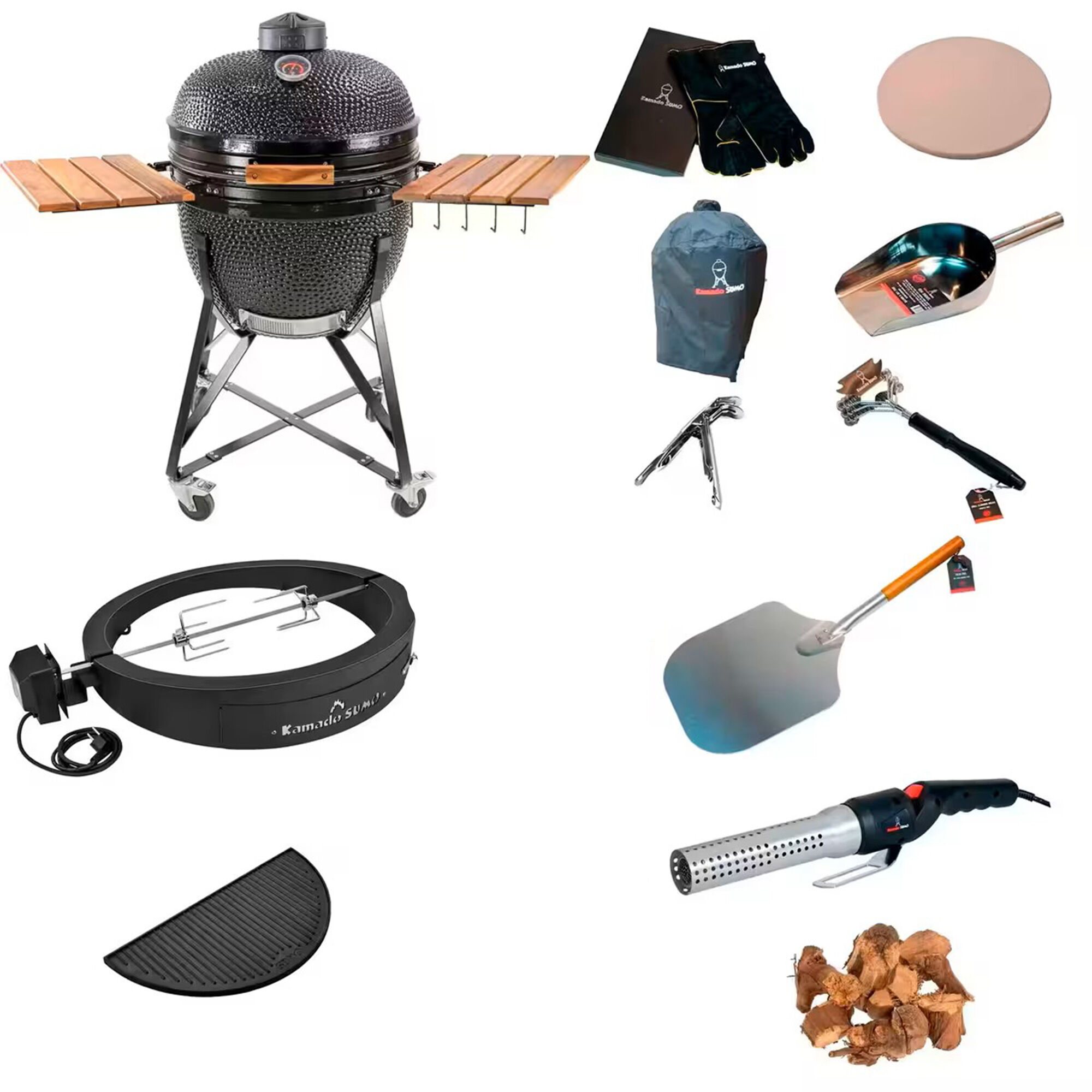 Kamado Sumo Maxi Deluxe Pakke Sort