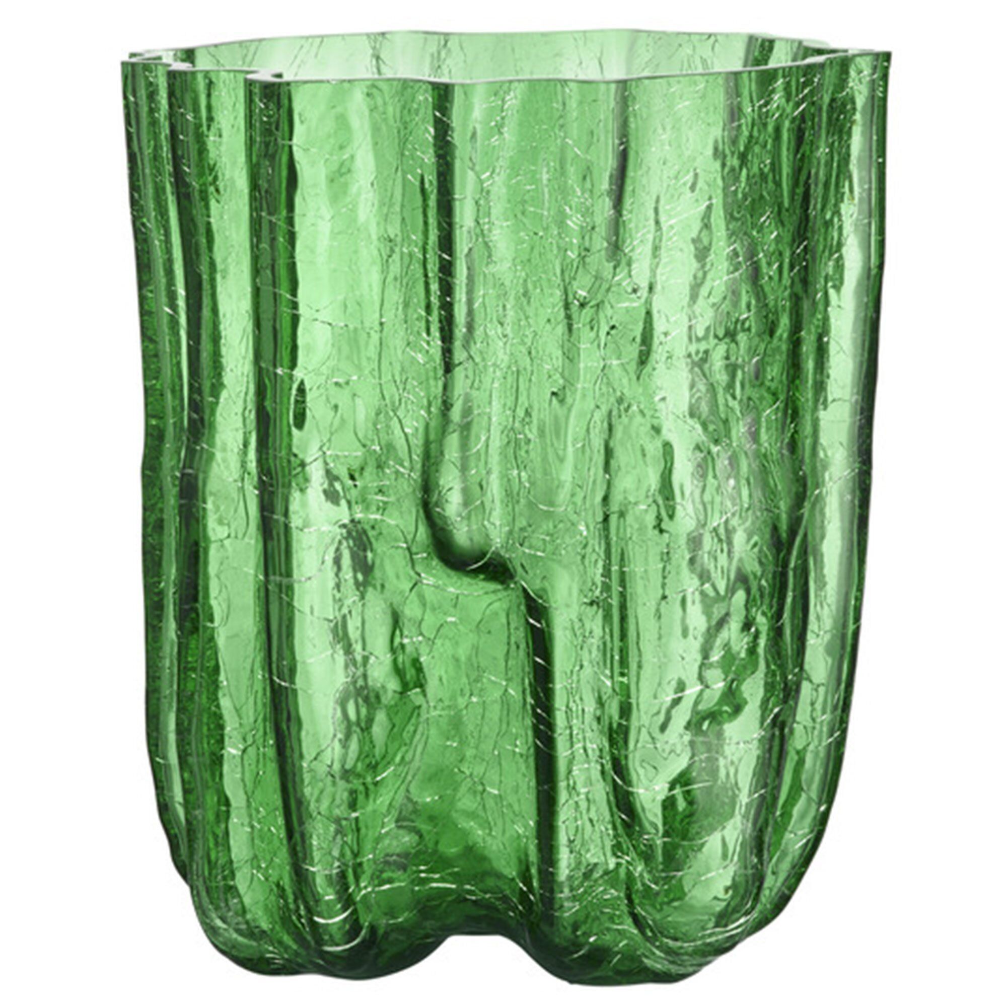 Crackle Vase 270 Mm Grøn