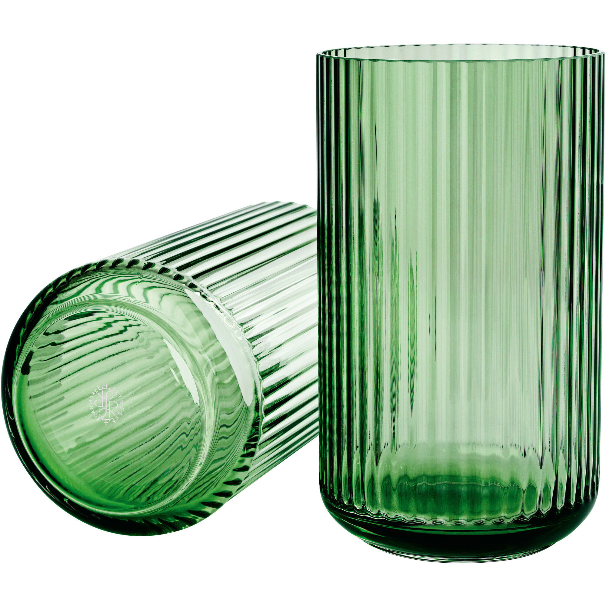 Lyngby Porcelæn Lyngbyvasen 25 Cm Glas Copenhagen Green