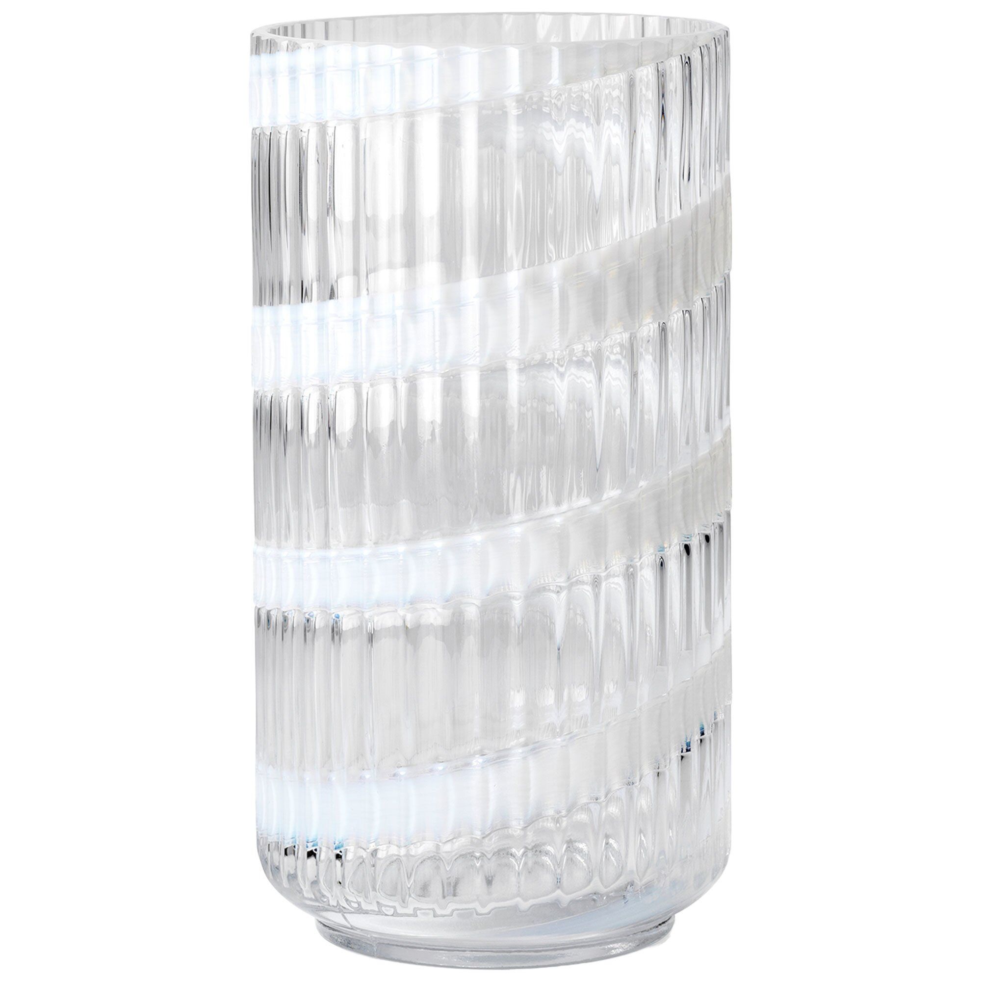 Swirl Vase 20 Cm Hvid