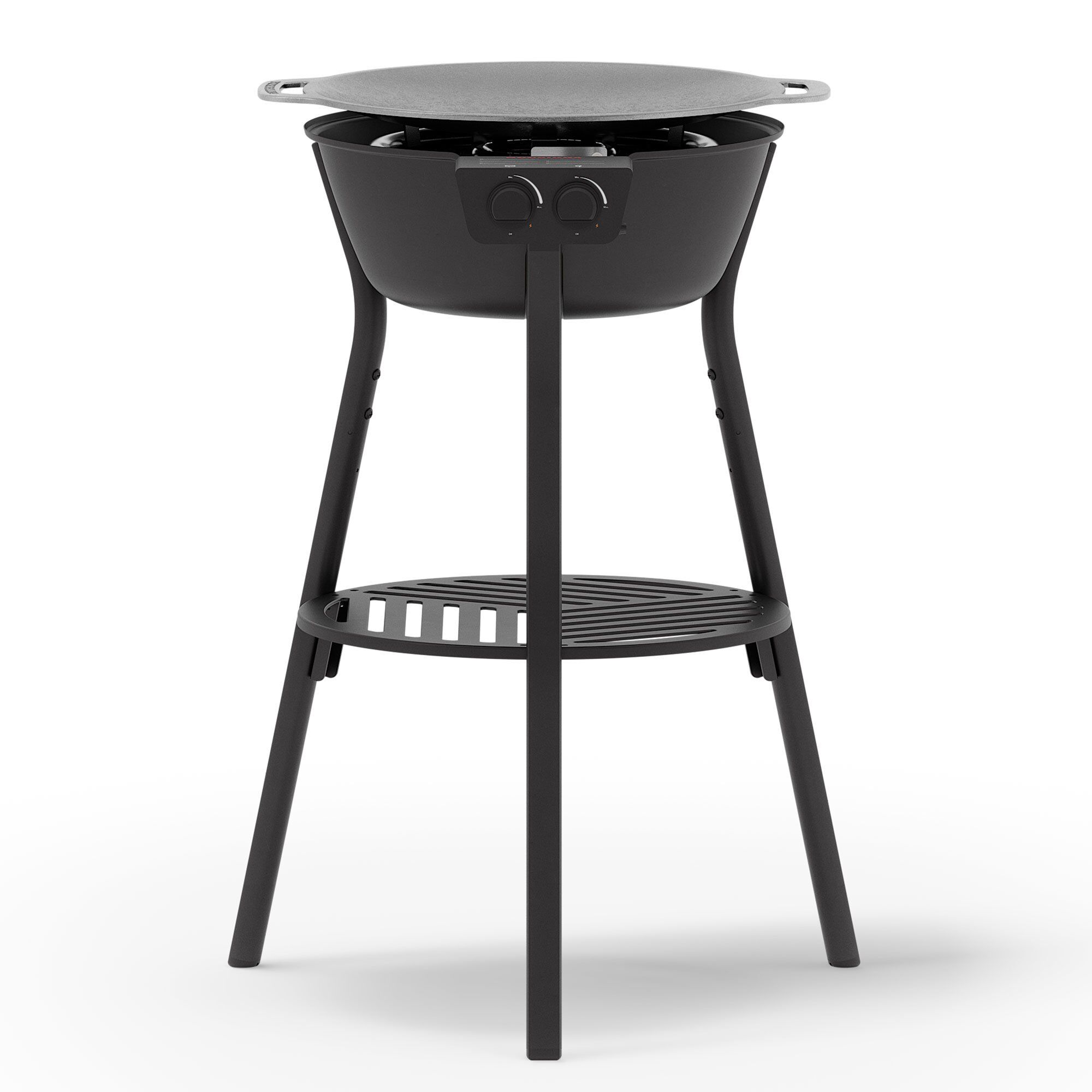 Stegepladesæt Med Gasbrænder Ll Sort 48 Cm