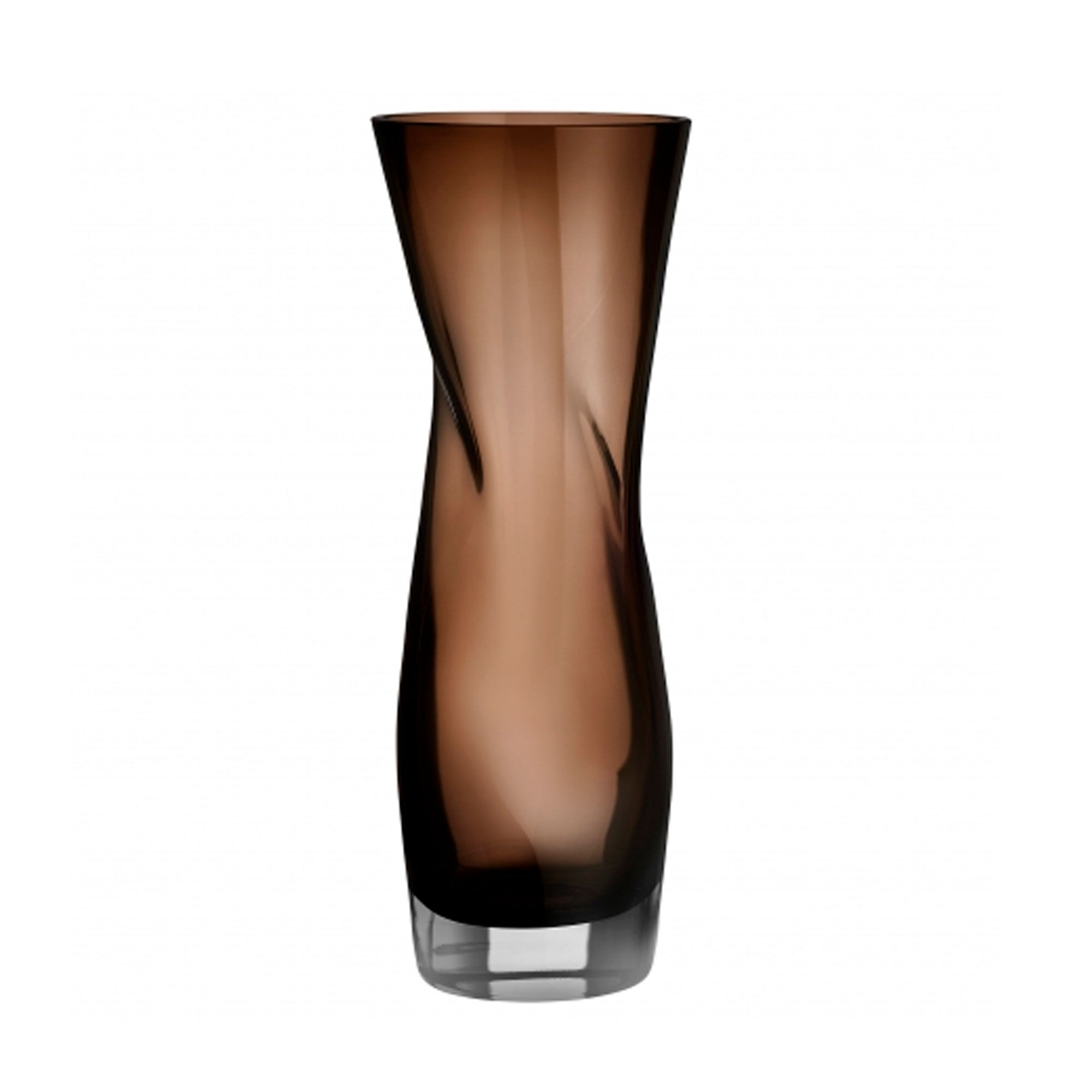 Squeeze Vase 34 Cm Røgfarvet