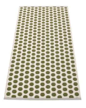Noa Gulvtæppe 70 Cm   150 Cm  Dark Olive Vanilla