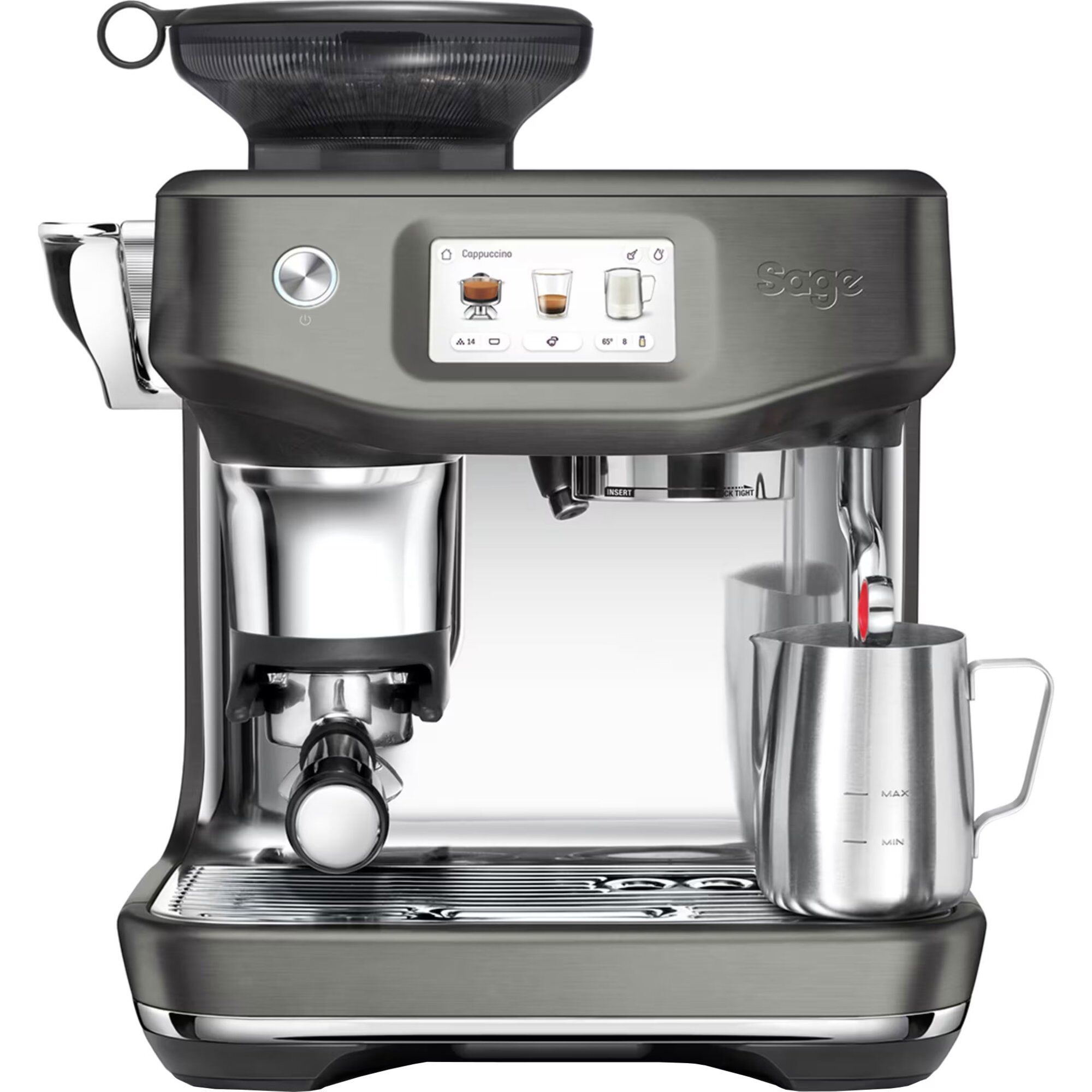 Barista Touchâ Impress Ses881 Espressomaskine Black Steel