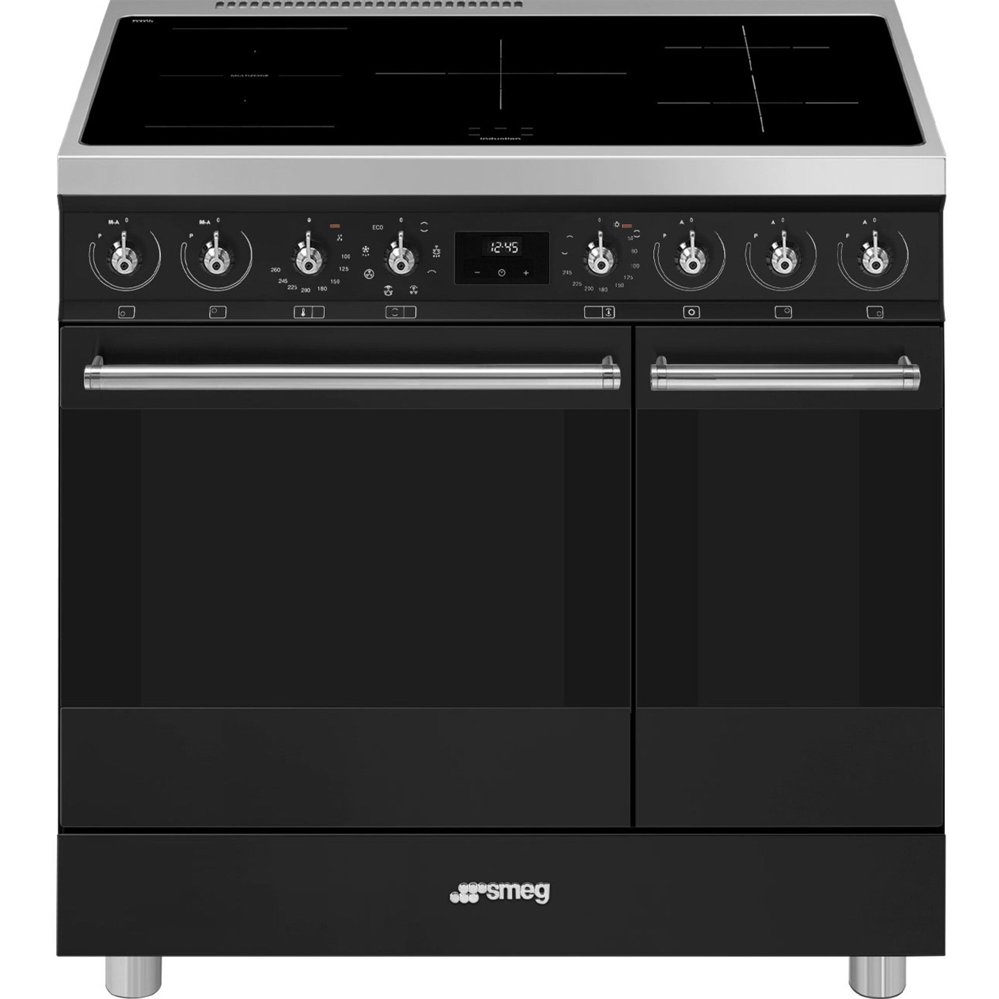 C92immb2 Classic Induktionskomfur Med Ovne 90 Cm Mat Sort