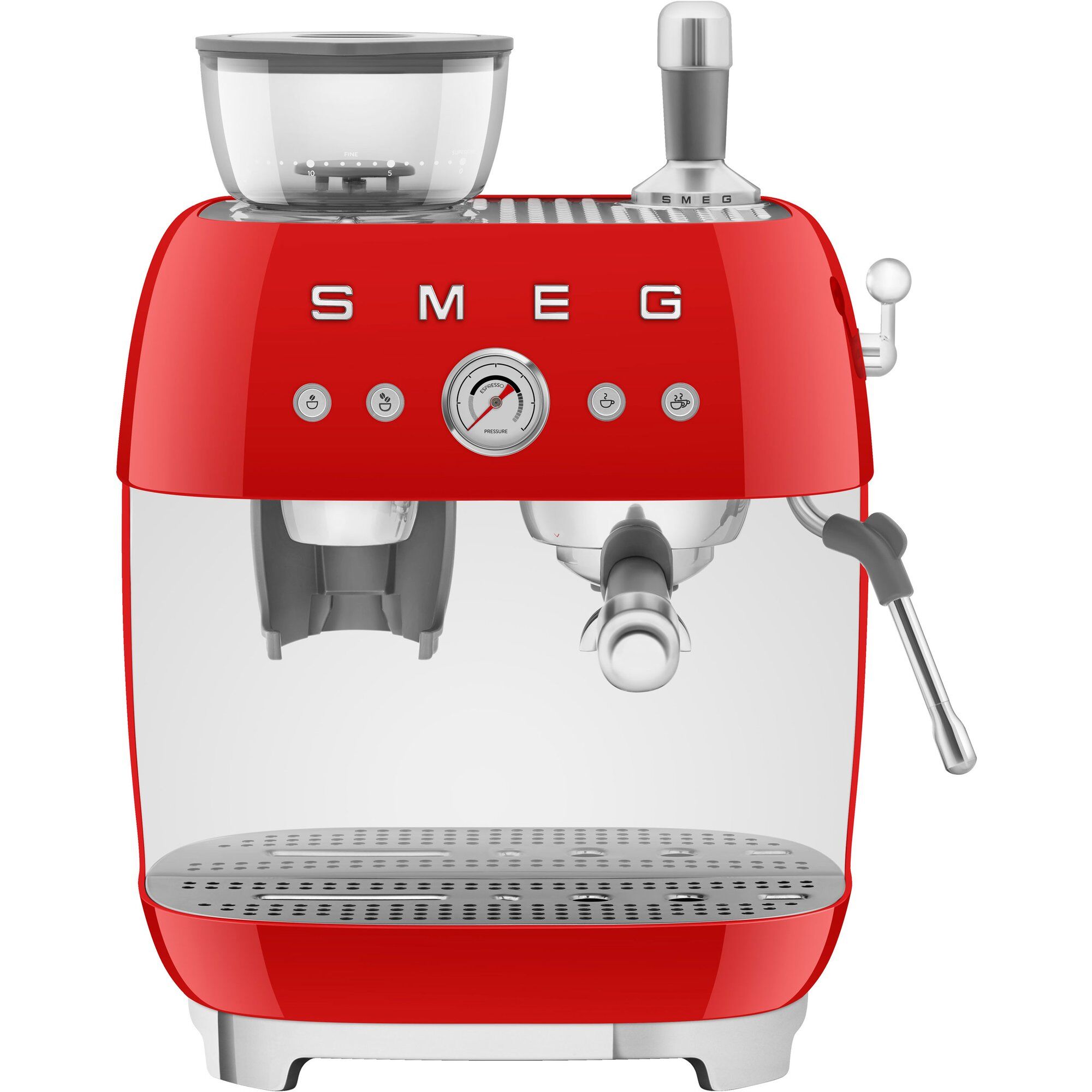 Egf03 Manuel Espressomaskine Rød