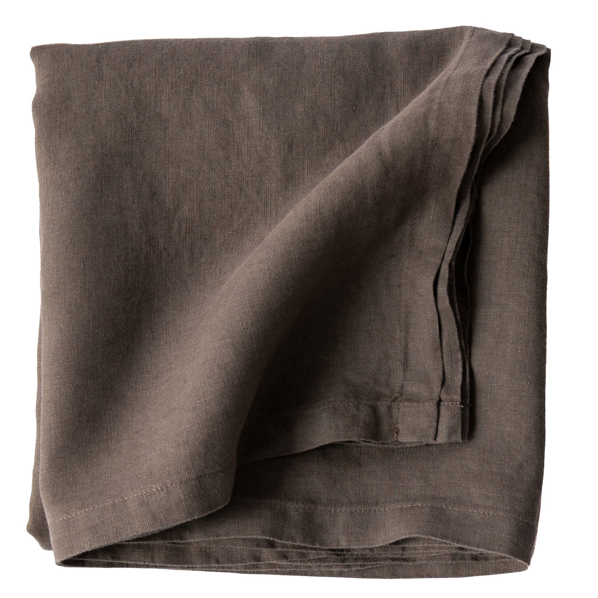 Tell Me More Dug Hør 145 145 Cm Taupe