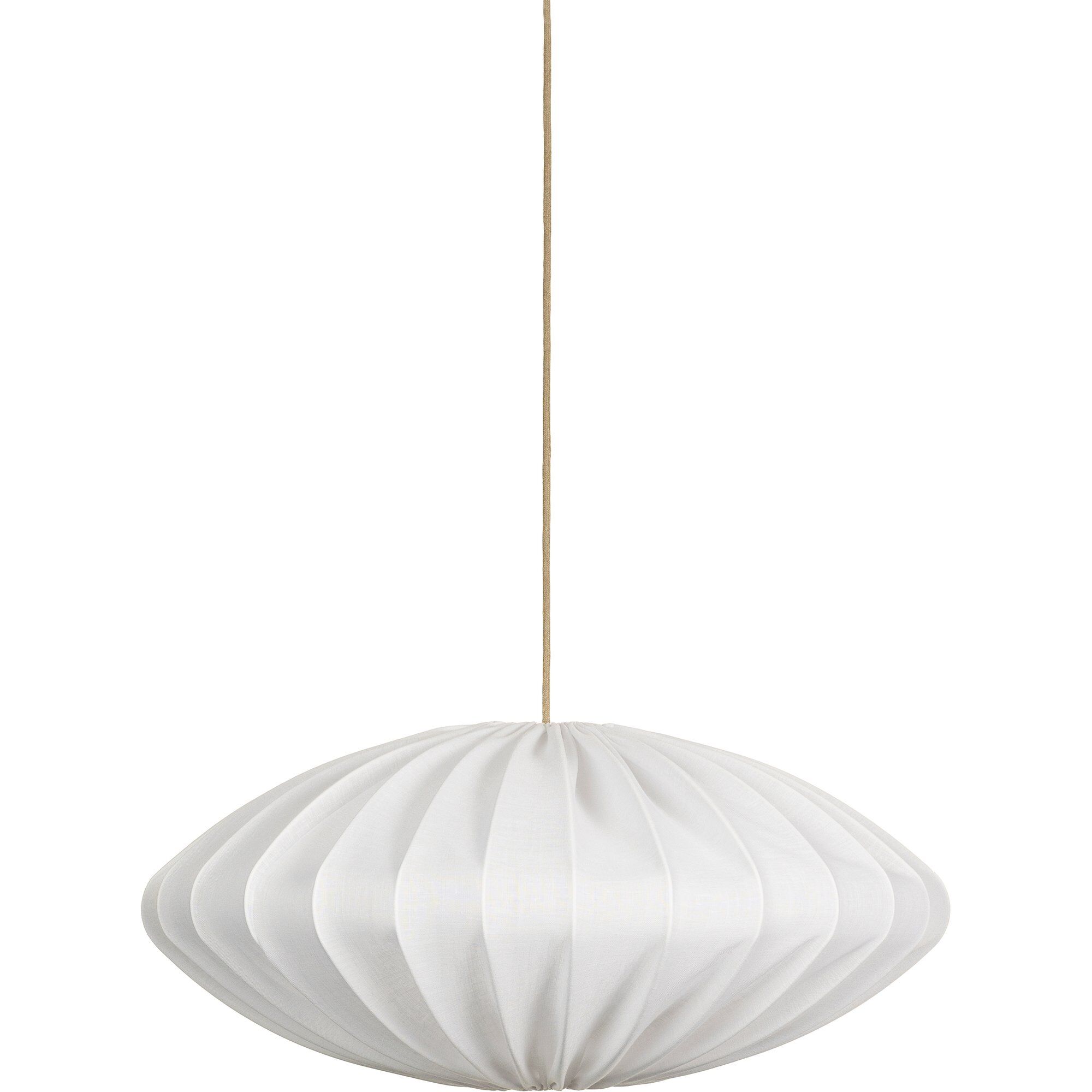 Ellipse Loftslampe 80 Cm Hør Hvid