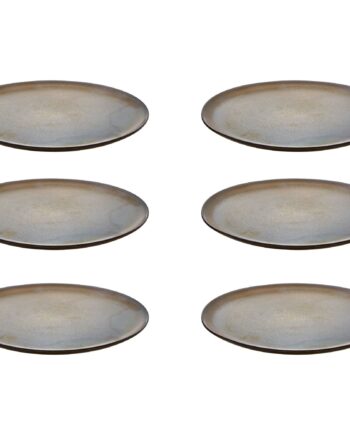 Raw Desserttallerken  Metallic Brown    Stk