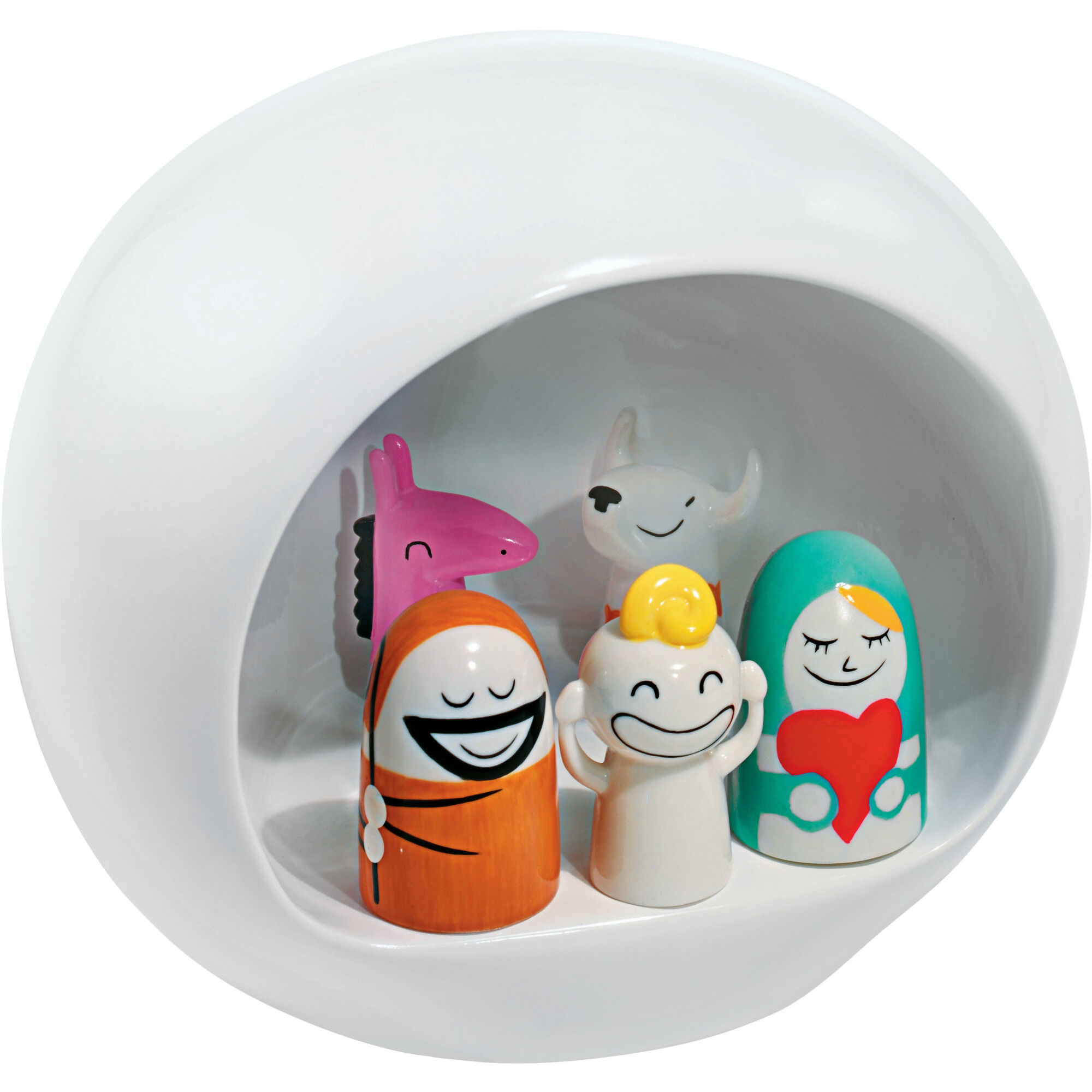 Krybbespil Porcelæn  Hvid
