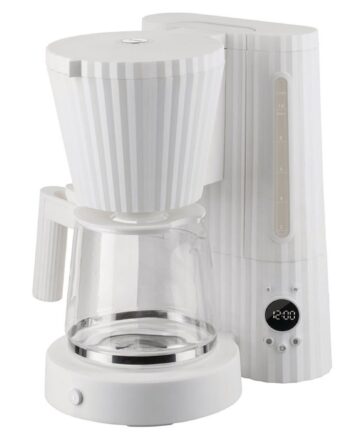 Plissé Kaffemaskine  Hvid