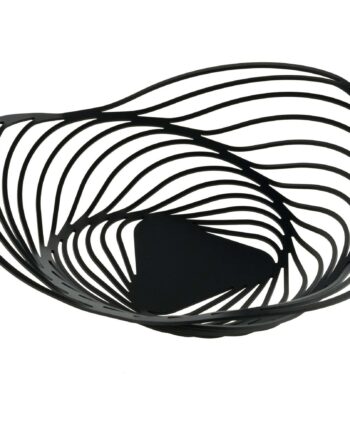 Alessi Trinity Serveringskurv Sort ø26cm