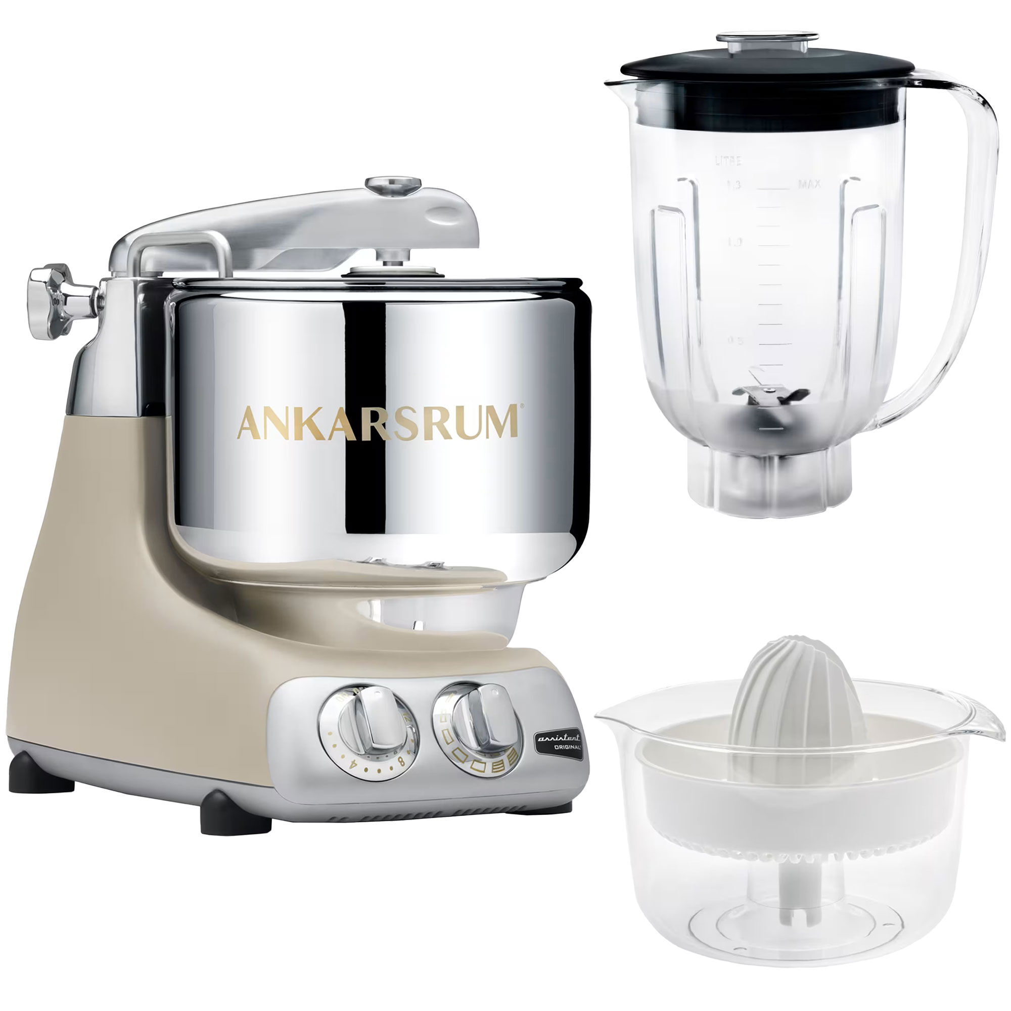 Ankarsrum Assistent Akm6230 Mixerkanna Citruspress Harmony Beige