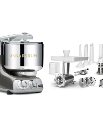 Assistent Akm 6230 Røremaskine   Komplet Kødhakker  Black Chrome