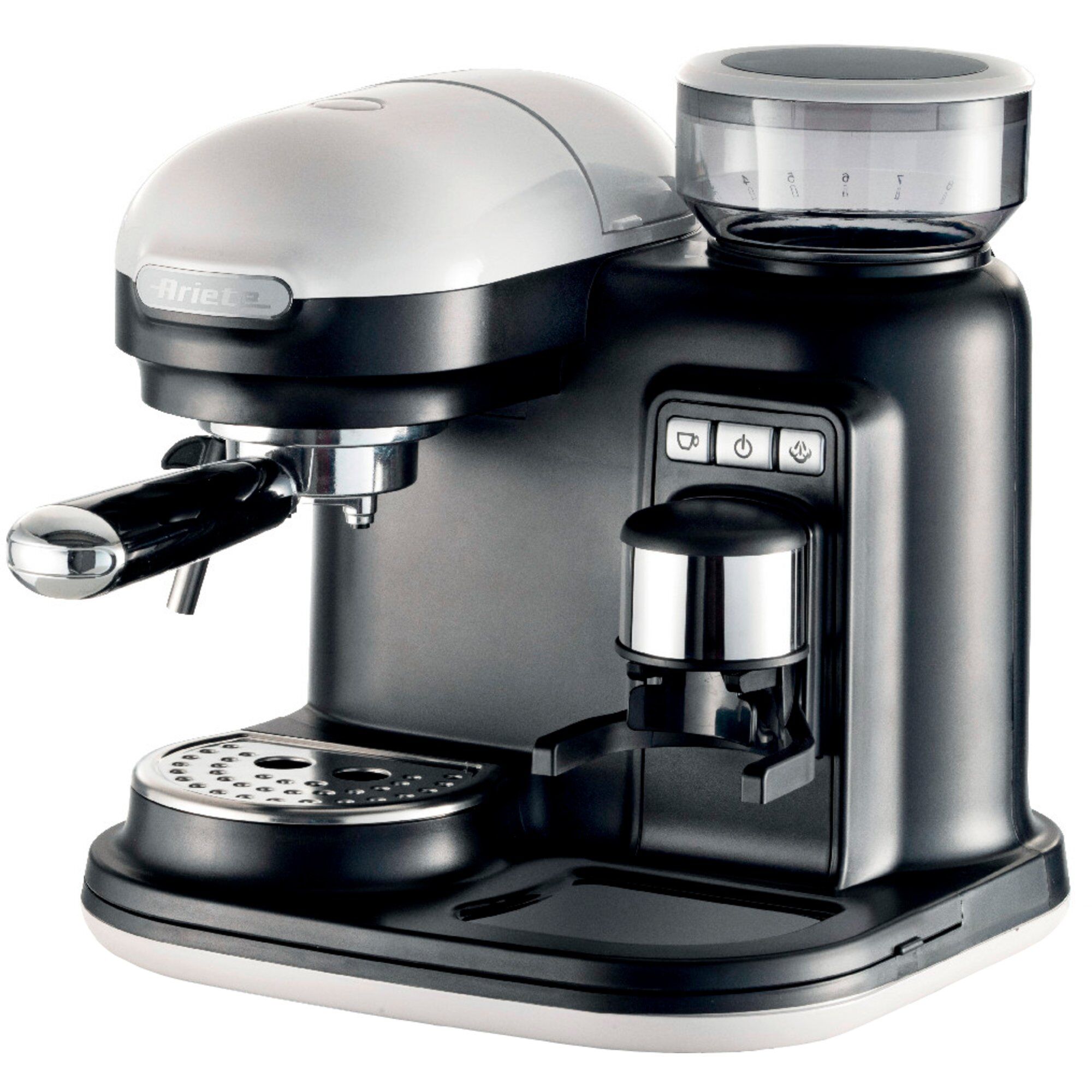 Moderna Espressomaskine Med Kaffekværn  Hvid